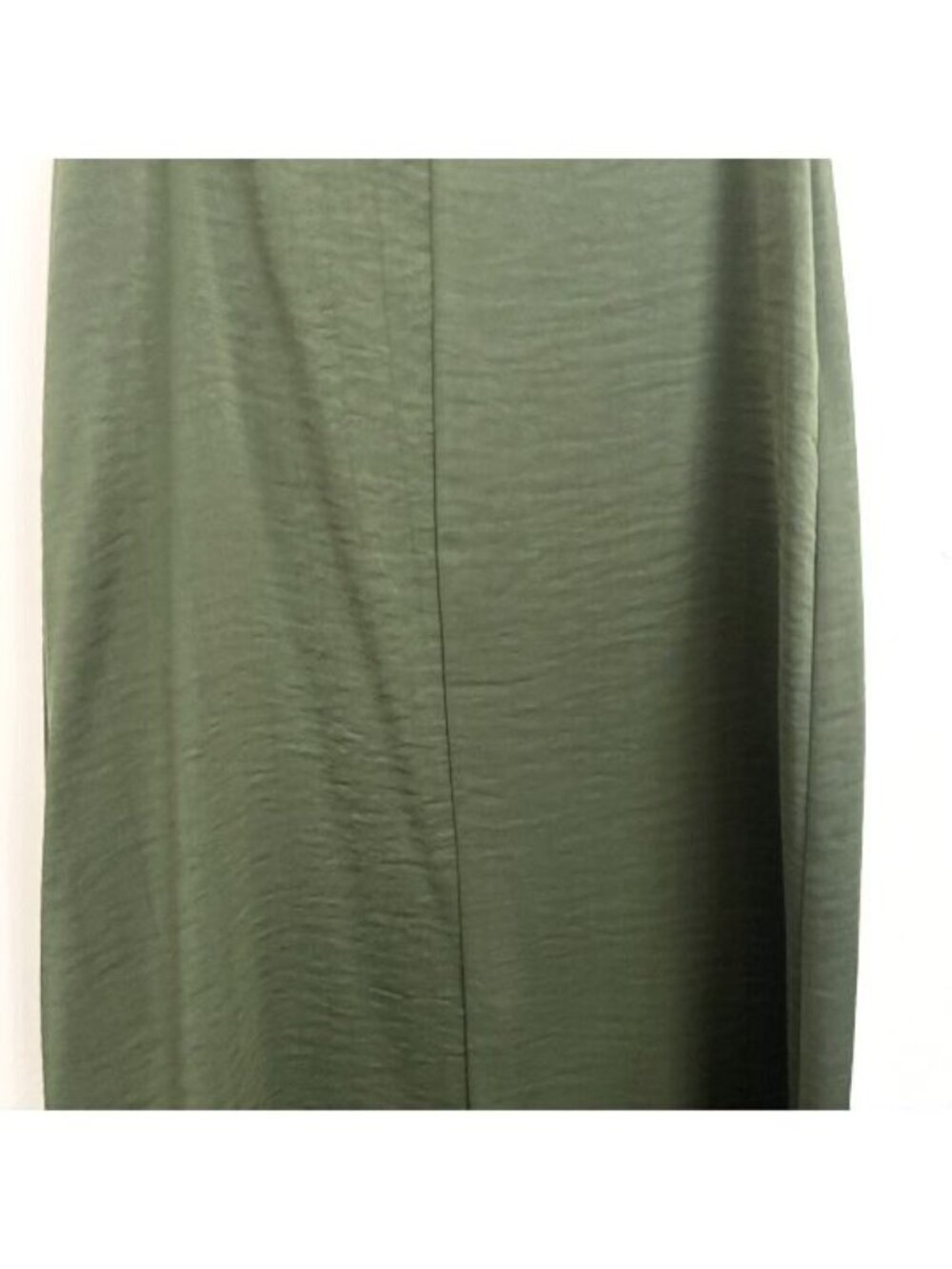 NWT Zara Emerald Green Satin Effect Midi Skirt - Sz Small - Picture 3 of 8